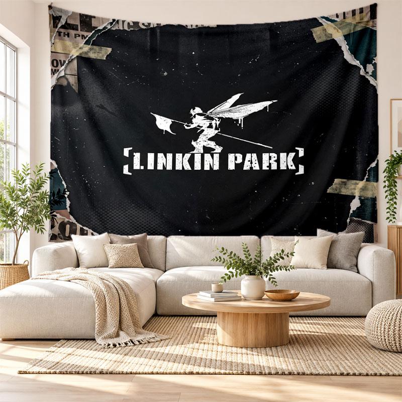 Linkin Park Wall Tapestry, Soft Fabric Wall Hanging, Decorative Backdrop For Bedroom Home Wall Art