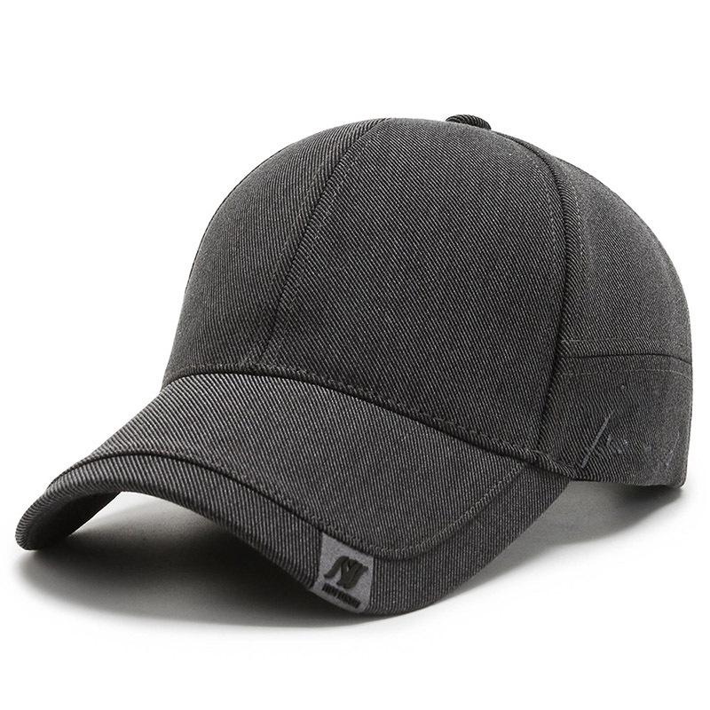 

Men s Black Korean Style Sunshade Baseball Cap - Trendy, Simple, Casual & Versatile Adjustable темно-сірий