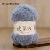 Hand Knitted Fur Yarn Long Hair  Hat Scarf DIY Wool Yarn Simulation Fur Crt Material Autumn Faion Accories