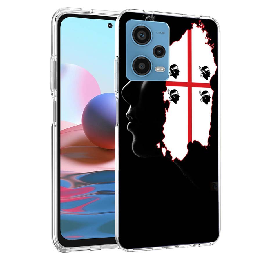 

Flag of Sardinia Phone Case For Redmi Note 13 12 14 15 Pro Plus 13R 11 11T 11E 11S 10 Pro 10S 9 9S Cover Cell Clear TPU Capa Cas Redmi Note 15 4G