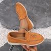 Women Flats Shoes Autumn Platform Suede Loafers Casual Ladies Walking Non Slip Shoes Plus Size 43