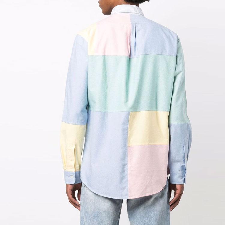 Polo Ralph Lauren Patch Design Long Sleeve Shirt Color Block Men Shirts 710853142-001