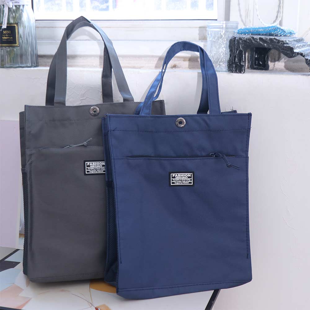 Large Capacity Male Commuting Tote Bag Casual Portable File Bag Stylish Lightweight Handbag  Travel