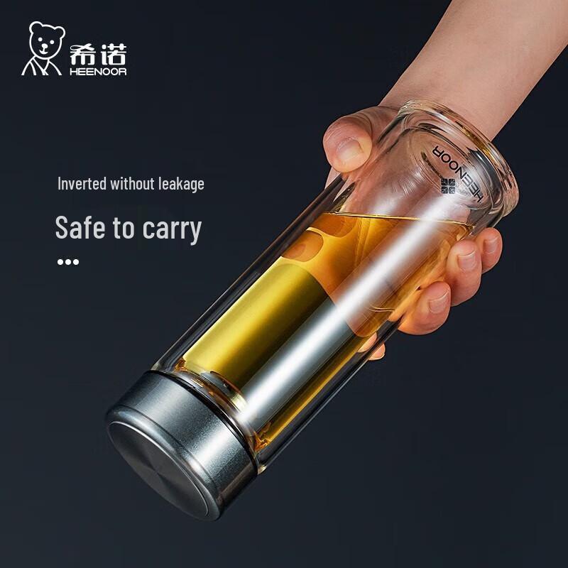 Xinuo Double Wall Glass Tea Infuser Bottle