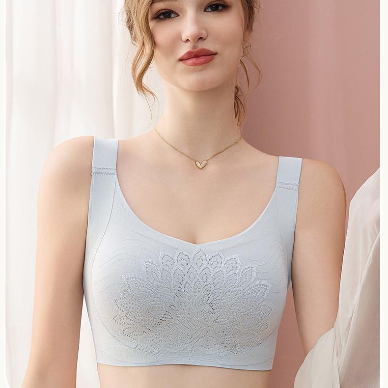 Large Women's Underwear Seamless Bra Beautiful Vest Style Bra Breathable Underwire Bra