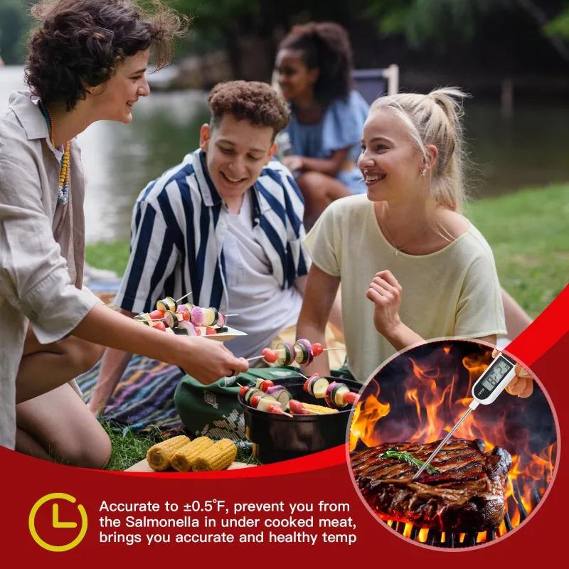 Mattemperaturmåler TP300 Digitalt Kjøkkentermometer For Kjøttkoking Matsonde BBQ Elektronisk Ovn Kjøkkenverktøy Bærbar