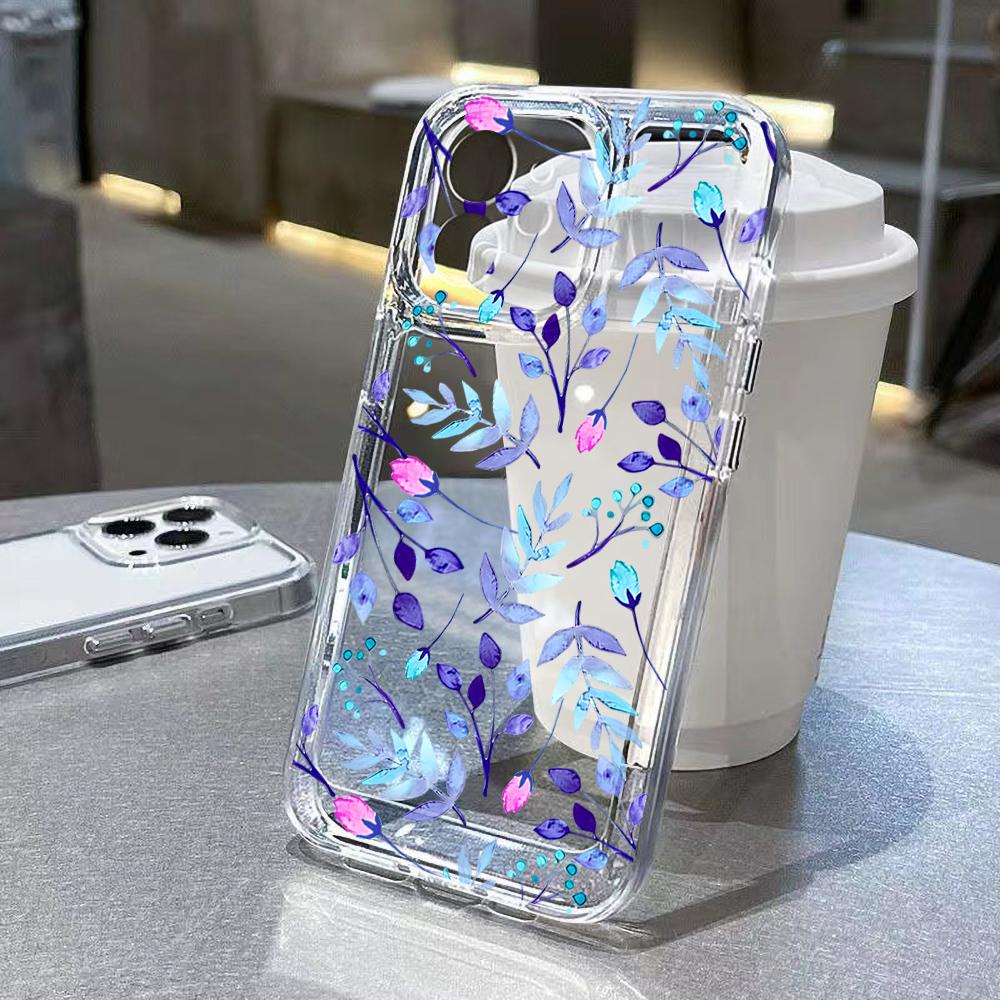 Kryt na telefon pro Samsung A56 5G Galaxy A55 A36 A26 A16 A15 A35 A34 A33 A54 A53 A52s A25 A14 A13 A06 A05s A05 Měkký TPU Květinový kryt