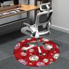 1 Stück Blumige Rosen Büro Runder Teppich, Innenmatte Geeignet Für Büro, Unter Bürostühlen Schlafzimmer Wohnzimmer Heimdekoration, Raum Deko u07