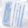 4pcs Color Sense Writing Pens Set Cream Highlighter Black Gel Ink Pen Marker Liner