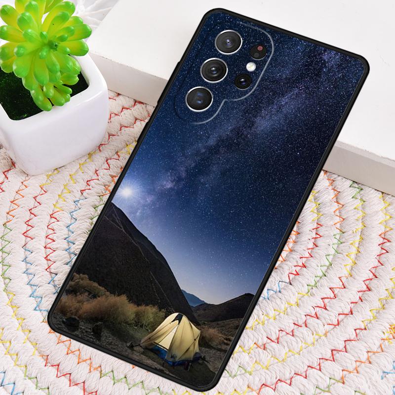 Camping Nature Mountain soft Phone Case for Samsung Galaxy note 10 pro S26 Ultra S23 S24 FE S25 S21 S22 PLUS shockproof Cove