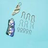 100pcs R Type Hanging Firing Hook High Temperature Resistance Hanging Burning Needle Ring  Pendant