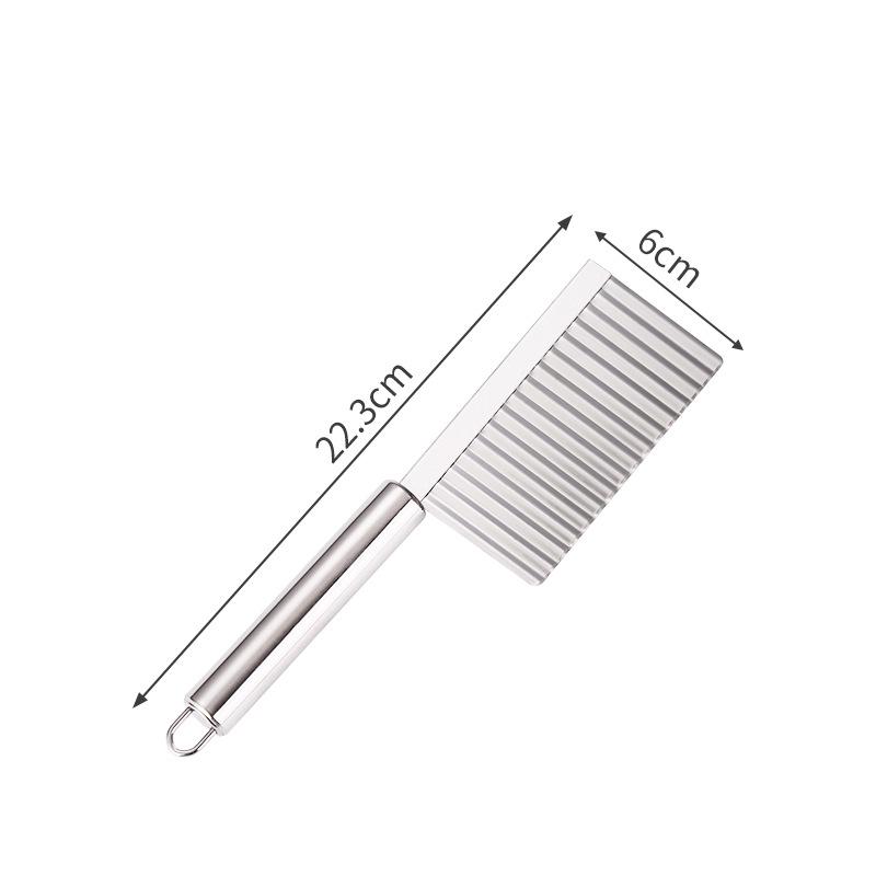 Stainless Steel Potato Julienne Cutter With Wavy Blade Julienne Slicer Dicer Serrated Wavy Blade Domestic Kitchen Vegetable Tool