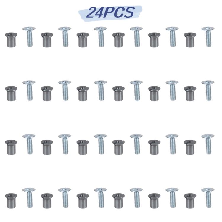 Set of 24 Metal Screws Universal NAB Hub Take Up Reel Screw Set for DIY Speaker