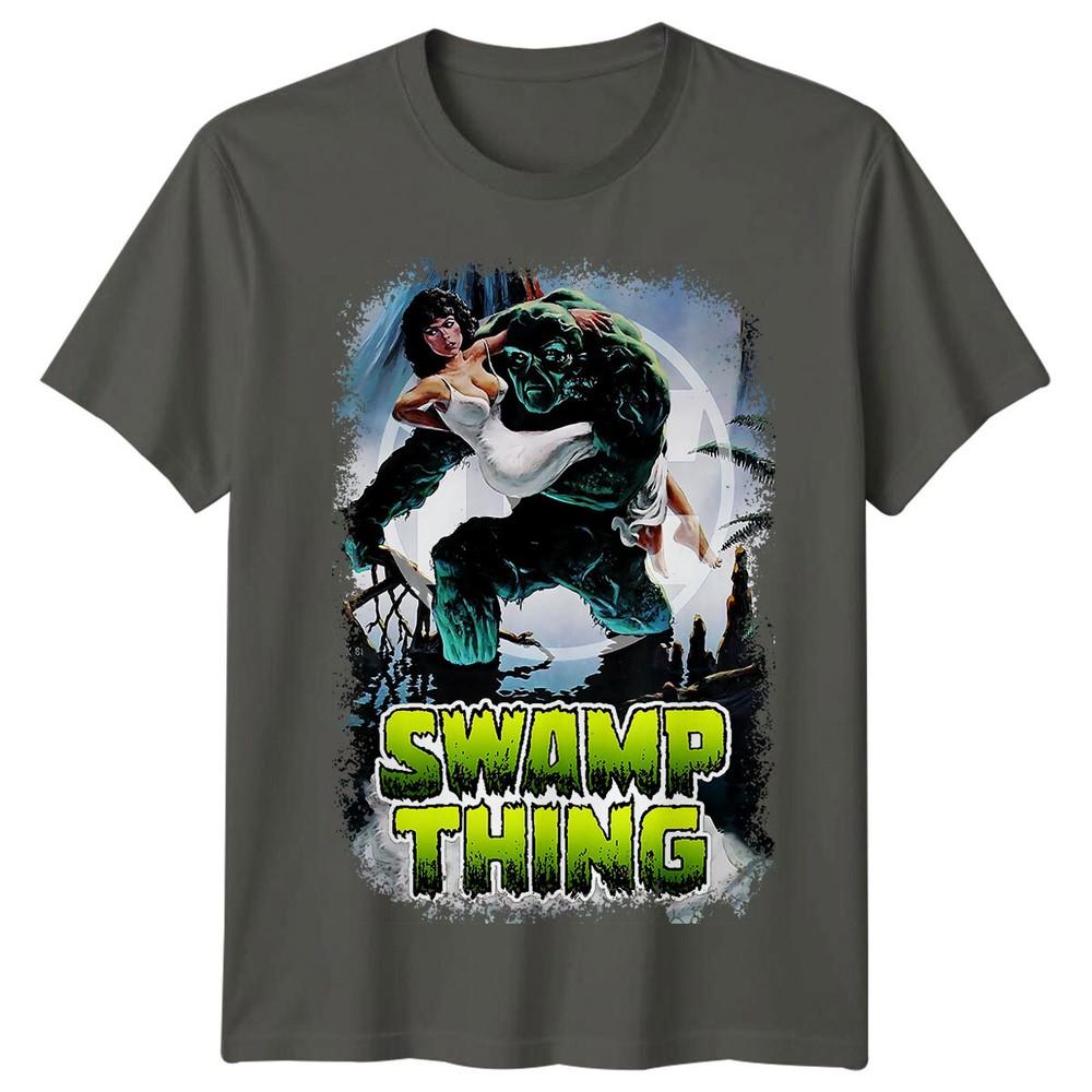 Swamp Thing 1982 Movie Poster Inspired Tshirt Retro 80s Tee Unisex