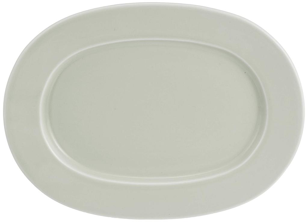 Hasami Ware Oval Side Plate GY "essence"
