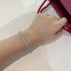 D VVS1 Moissanite Tennis Bracelet Original S925 Sterling Silver Plated 18k White Gold with GRA Bracelets for Women Man