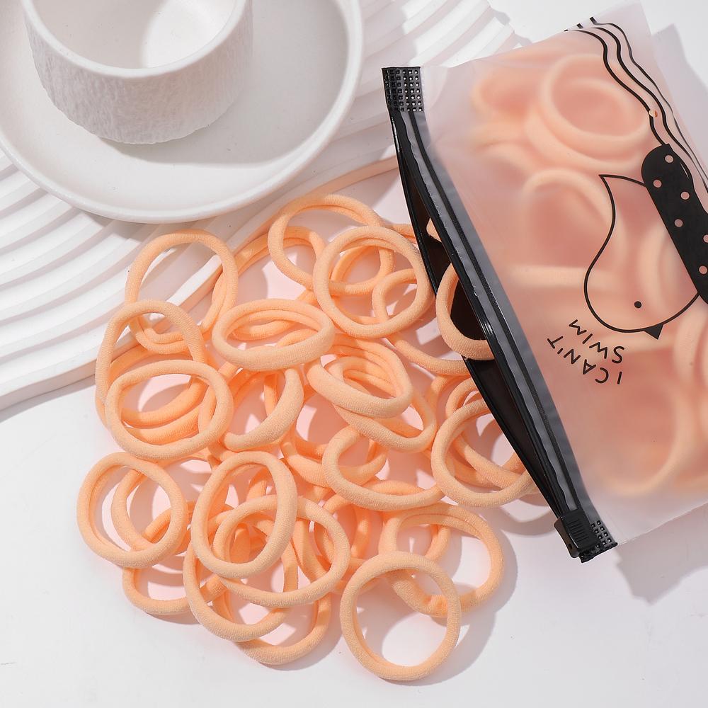 20/50Pcs Women Girls Basic Hair Band 4.5cm Simple Solid Colors Elastic Headband Hair Ropes Ties Hair Accessories Ponytail Holder