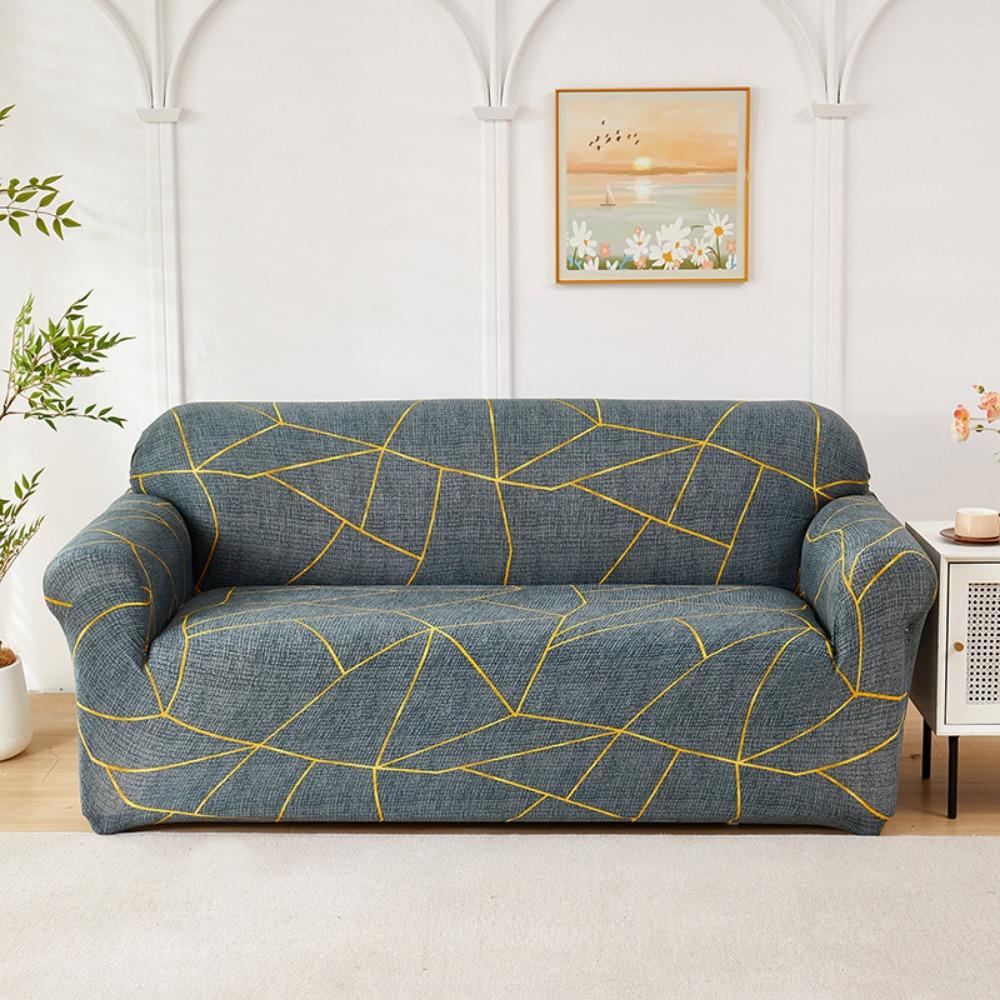 Elastic Printed Sofa Cover Universal Stretchable Slipcouch Protector Furniture Protector
