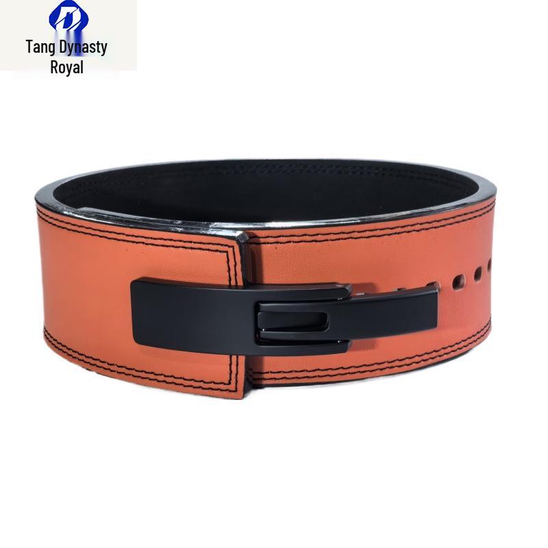 Fitness Weightlifting Leather Belt with Quick Buckle