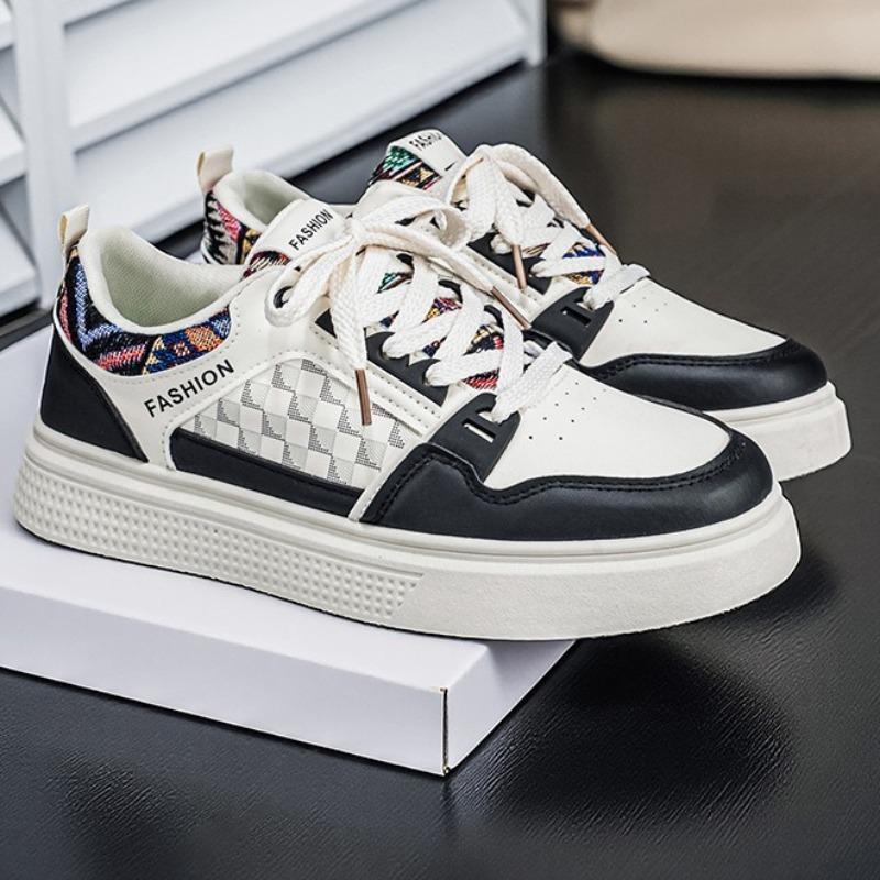Men Soft Sole Breathable Skate Board Shoes, Student Daily Casual Athletic Sneakers