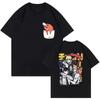 Maglietta Unisex Y2k Manica Lunga Anime Giapponese Chainsaw Man T Shirt Anni '90 Divertente Pochita T-shirt Makima Harajuku Grafica Tee Tshirt