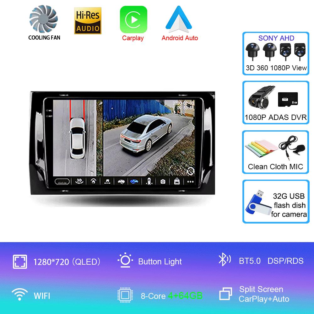 Car Radio Android 14 Carplay Auto For Skoda Kodiaq 2016 - 2021 Karoq NU7 2017 - 2021 Multimedia GSP 2Din Video DVD Player Stereo