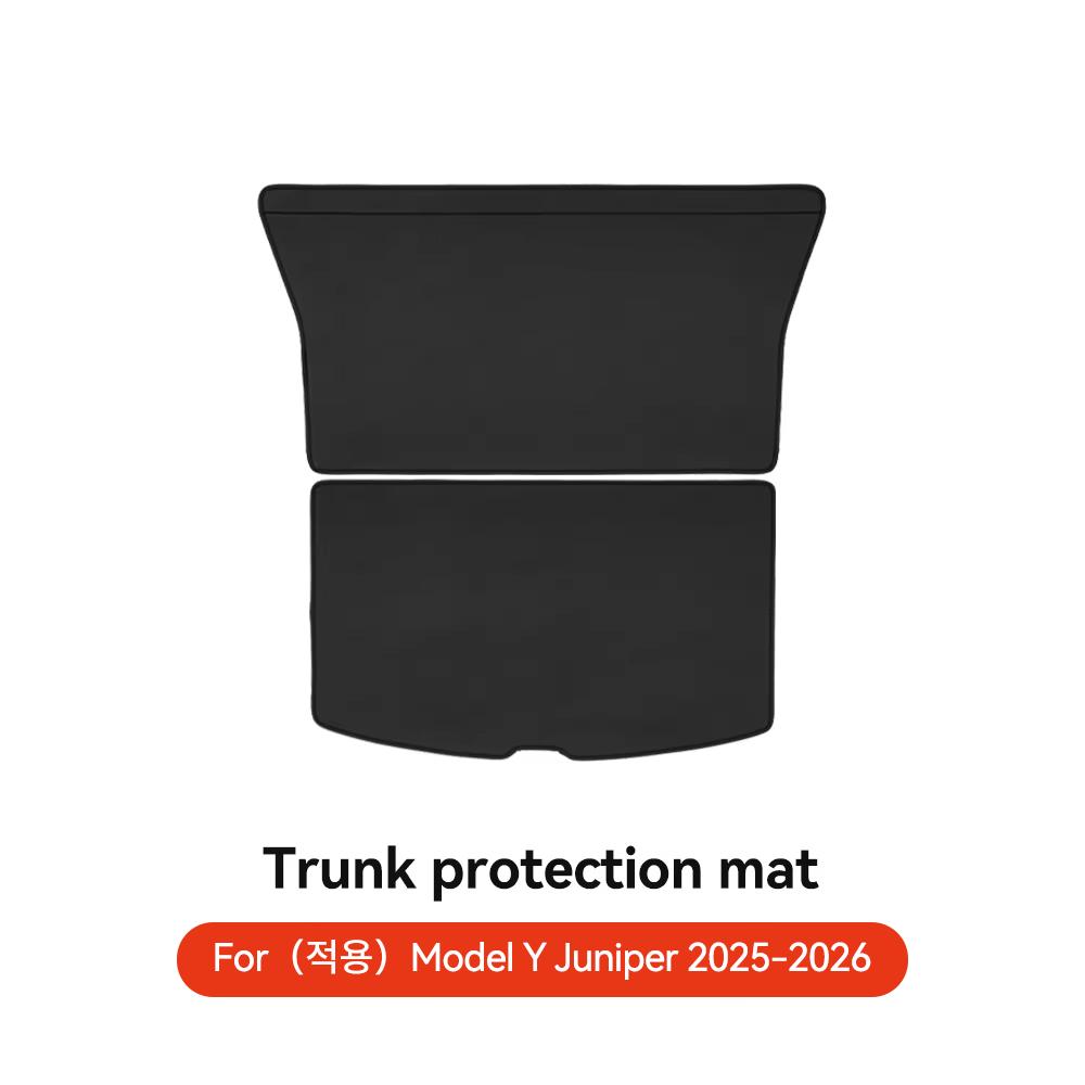 YZ For Tesla Model Y Juniper 2025 New Leather Trunk Mats Fully Surrounded Waterproof Non-Slip Liner Custom Floor Mat Accessories