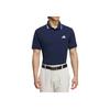 adidas One Point Soft Skin Comfortable Breathable Short Sleeve Nautical Polo Shirt Men Polo Shirts Blue JF6272