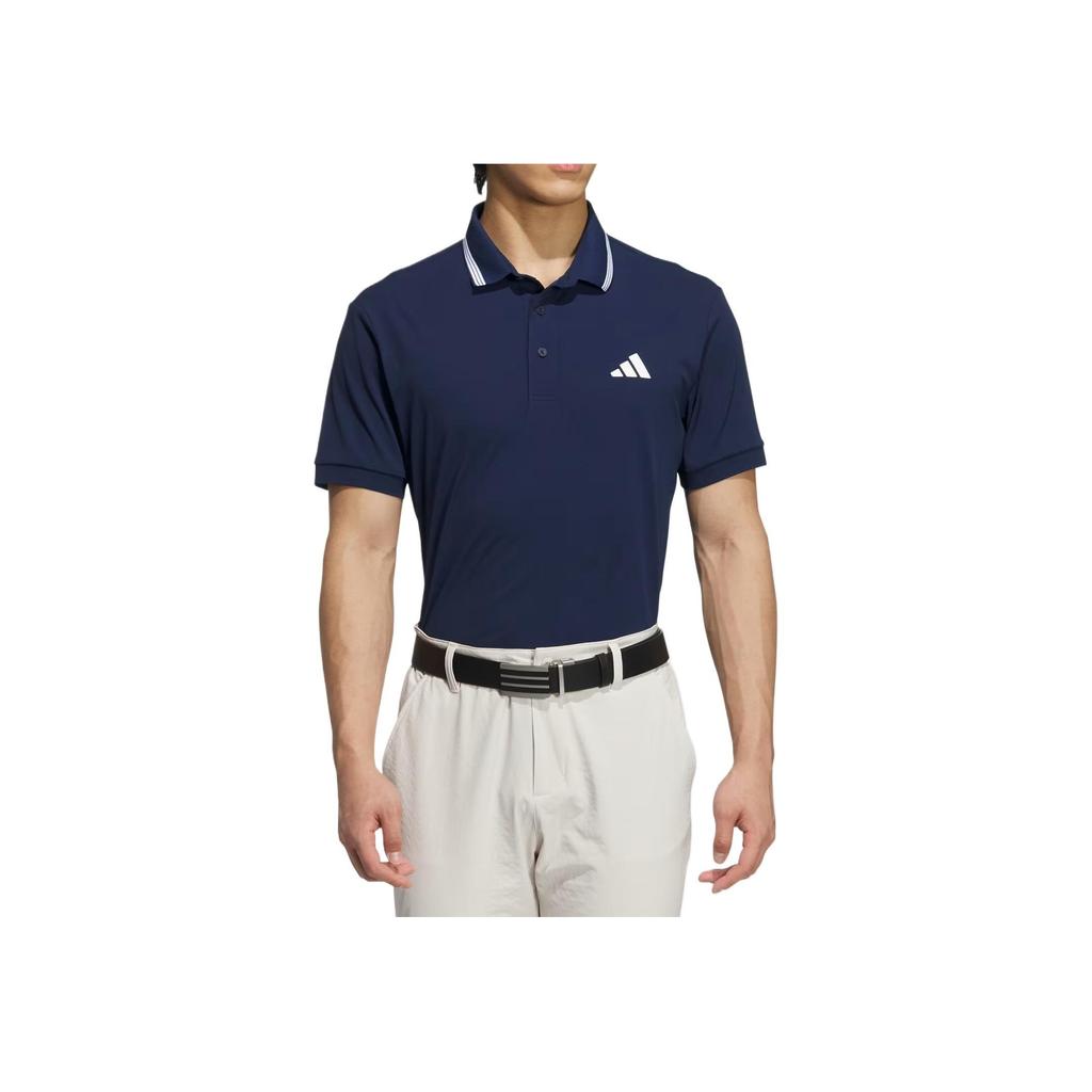 adidas One Point Soft Skin Comfortable Breathable Short Sleeve Nautical Polo Shirt Men Polo Shirts Blue JF6272