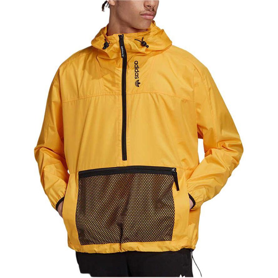 adidas Originals Windproof Hooded Comfortable Jacket Men Jackets Yellow GD5591