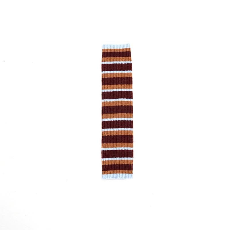 

Женские модные цветные полосатые вязаные гетры - Осенне-зимние утягивающие носки-скручивания One Size 40cm