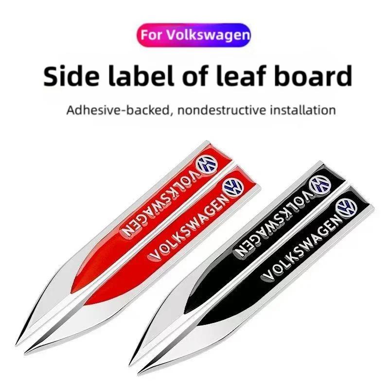 2025 Hot 1PCS 3D Metal Car Body Side Fender Badge For Volkswagen VW Golf 7 6 5 GTD GLI Logo Sticker Emblem Decals Styling Access