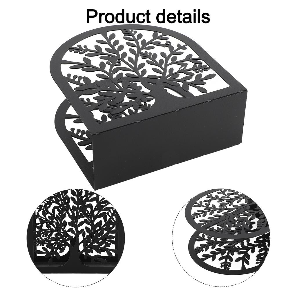 Dining Experience 12.5x5x13.5cm Hollow Napkin Dispenser Decorative Napkin Dispenser For Kitchen Bathroom Storage