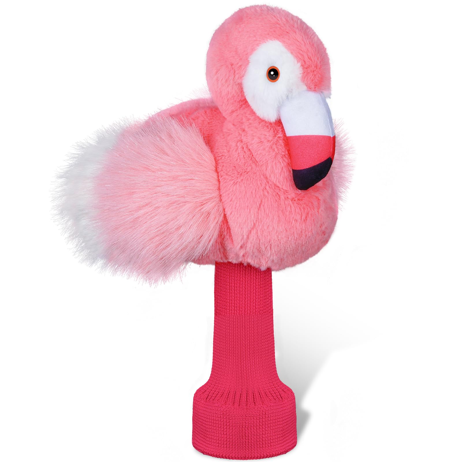 

Mytag Flamingo Headcover, Character Driver Cover, Driver Headcover, Character Golf Club Cover, Animal Headcover, White