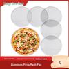 Aluminum Alloy Non-stick Round Pizza Mesh Pan - Food Grade Commercial Baking Tool for Oven or Fire Pit
