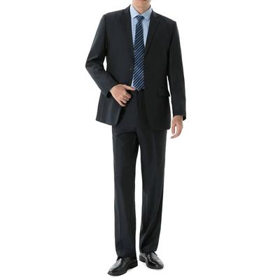 [Augneay] Men's Suit Set (Jacket and Pants) - Adjustable Waist, Not Too Tight, Business Suit with Hemming Tape, Two-Button, Elastic Waistband, Plus Si