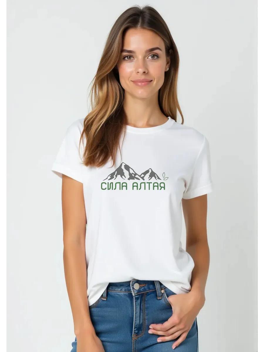 Oversized T-shirt with cocktail girl print L