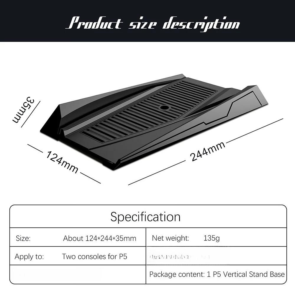 Vertical Stand for PS5 Console Dock Cradle Mount Bracket Holder for PS5 Host Base for Playstation 5 Console Gaming Accessories
