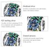 WOSTU 925 Sterling Silver Jungle Secret Rabbit Flower Charm Bead Pendant Fit Original Bracelet Necklace For Women Jewelry