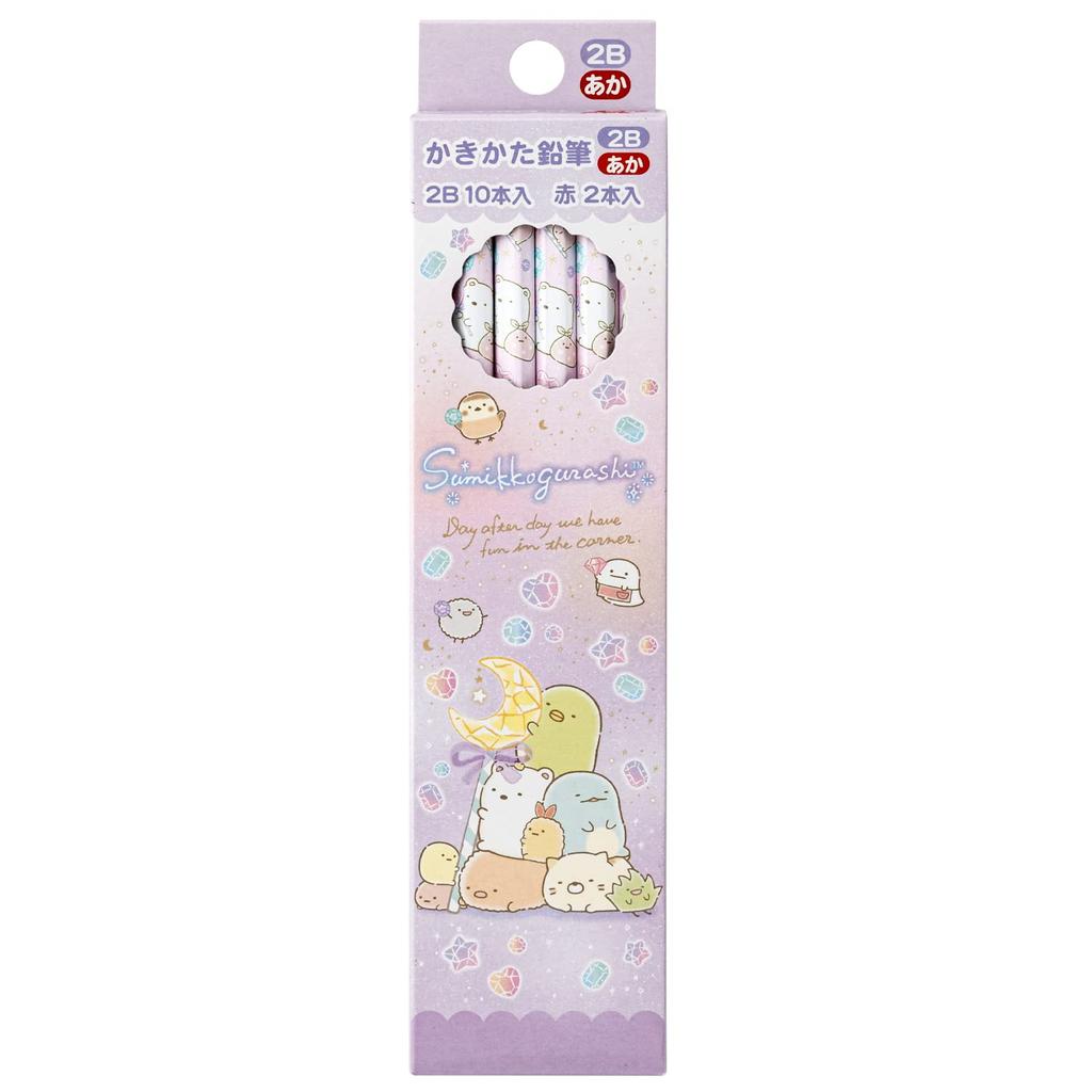 Happy School Sumikkogurashi 2B Red Pencil Set PH09102 San-X Pencils, (Dozen)