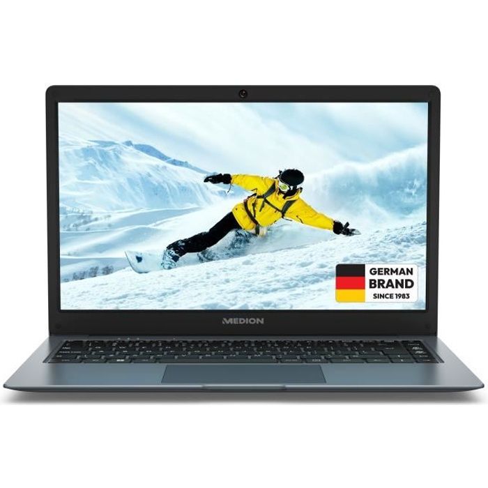 PC portabil - MEDION – AKOYA E14223 MD62560 - 14  FHD - Intel Celeron N4120 - RAM 4 Go - eMMC 128Go - Windows 11 Home S AZERTY