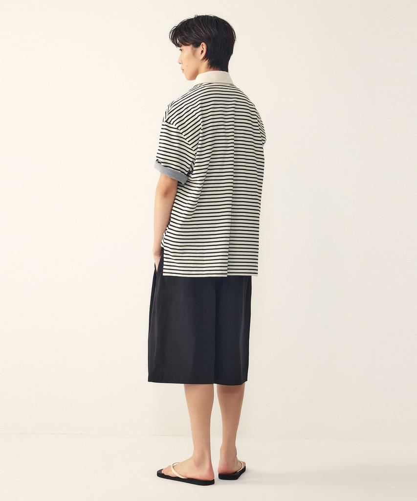 STUDIO TOMBOY [Men] Cotton Two-Tuck Half Pants_Black 9156231111