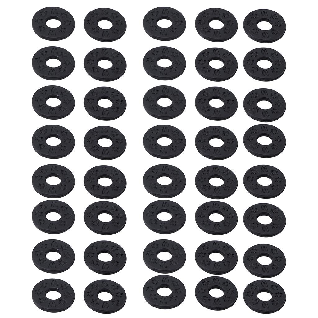 40Pcs Guitar Strap Gasket Bass Belt Button Non Slip Blocks PE Lock Washers Replacement