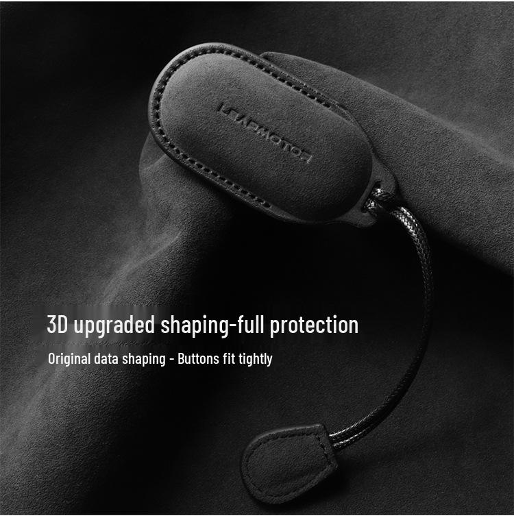 Leapmotor Key Case: Full Coverage Suede Key Bag for C11, C01, T03, S01 Models - Unisex 2023 Edition