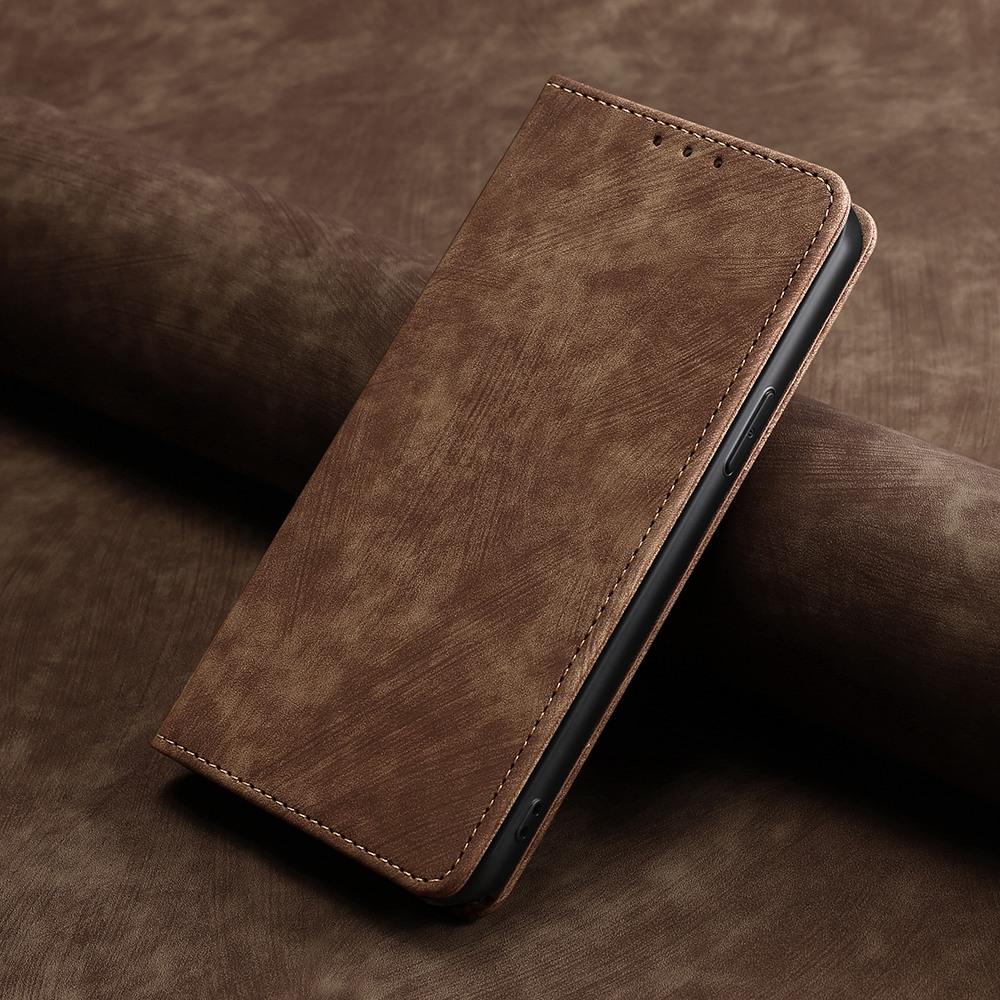 RFID Blocking Shell for Honor Magic5 Pro Fall Protection PU Leather Stand Wallet Phone Case Flip Cover