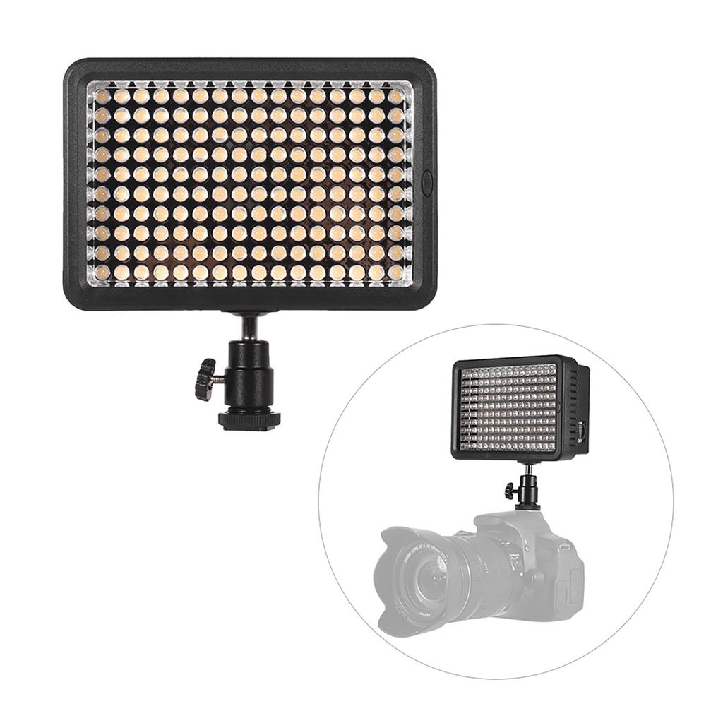 Professional Dimmable Ultra High Power LED Video Light 5600K Photography Fill Light 160 LEDs Beads CRI 95+ with Color
