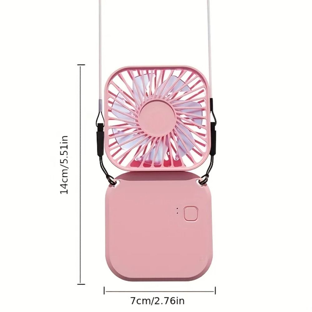 ABS Handheld Fan USB Cooling Fans New Folding Halter Fan  Girls