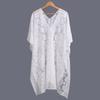 Fashion Lace Mesh Sunscreen Beach Cover Up Plus Size Casual Bohemian Shawl Floral Transparent Swimsuit Cover Up Holiday