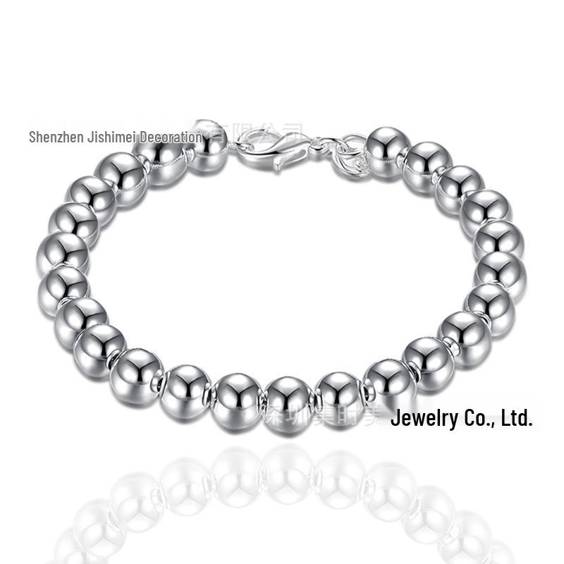 

Браслет из стерлингового серебра West Lake Beauty с полым шариком 8 мм