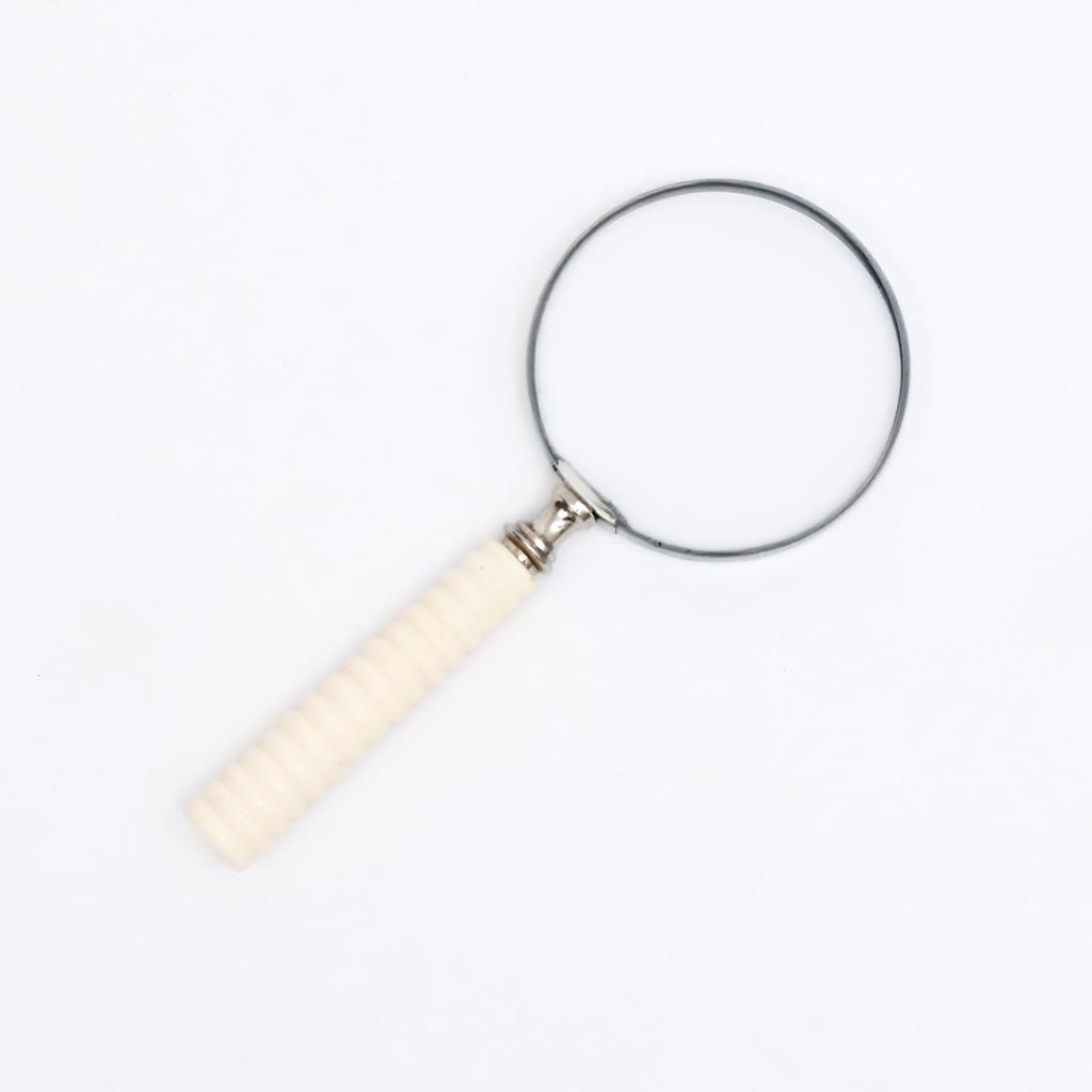 Vintage Style Magnifying Glass With Carved Resin Handle